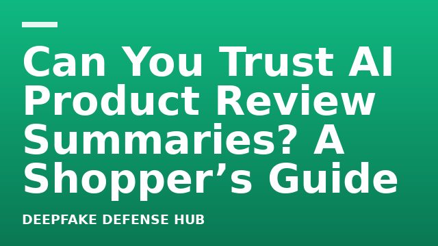 Can You Trust AI Product Review Summaries? A Shopper’s Guide
